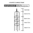 thumbnail image 2 of Famyfamy Climbing Frame Support For Flowers Plants Shelf 8mm Garden Supplies Domestic Rose Pot Stand Package Plastic Tube Bracket, 2 of 22