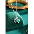 thumbnail image 5 of 14K Gold Real Natural Jade Gourd Necklace, Vintage Hollow Blessing Pendant, Delicate Jade Jewelry Gift for Mother's Happiness, 5 of 5