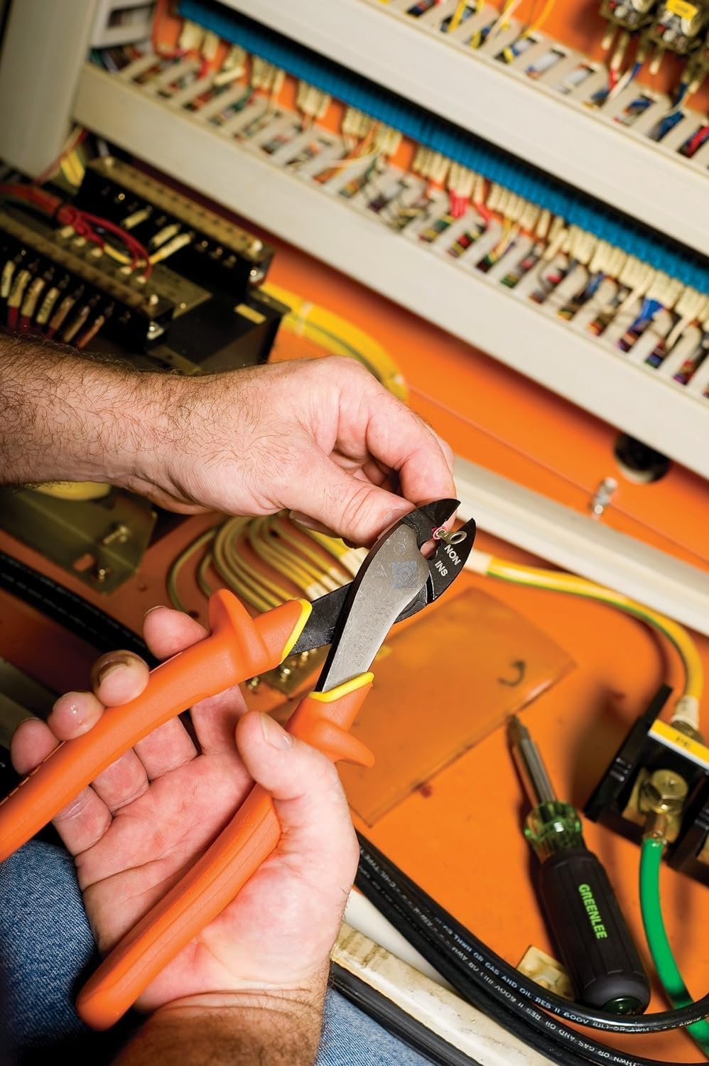 Greenlee KP1022-INS Insulated Terminal Crimping Tool , Orange CA2