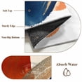thumbnail image 6 of 2'x6' Rug Runners for Hallways Kitchen, Navy Blue Burnt Orange Non Slip Entryway Beside Floor Carpet Runner, Retro Geometric Modern Washable Laundry Room Bedroom Throw Rugs Mat for Family Pet, 6 of 8