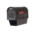 thumbnail image 5 of Special Lite Products SCB2005-SPK710-WRB3-BLK Hummingbird Curbside Newspaper Tube and Springfield Mailbox Post with Base - Black, 5 of 5