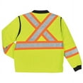 thumbnail image 2 of Work King Safety Mens Hi Vis Quilted Safety Jacket, FLGR, S, 2 of 2