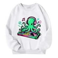 thumbnail image 4 of Byoo Toddler Boy Sweatshirt Casual Octopus Graphic Full Sleeve Crew Neck Pullover Top Soft Outdoor Shirt for Kids, 4 of 4