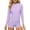 Purple, variant on Babcutegg Girls'Summer Beach Two-Piece Swimsuit Set – Solid Color Long Sleeve Rash Guard Top with Matching Swim Shorts for Sun Protection and Water Activities Light Blue Size 11/12