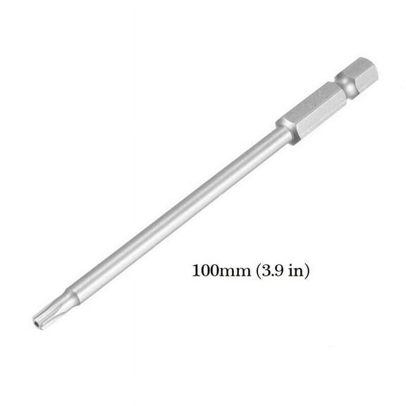 2x T10 4" 100mm Torx STAR Screwdriver Bit Set Hex Security Magnetic Head 150MM Extra Long