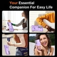 thumbnail image 6 of For Samsung Galaxy S26 + 5G Case (Compatible With MagSafe)  With Invisible Magnetic Metal Kickstand Ring Holder Four Corner Airbag Anti Fall Protective Cover,Purple,For Galaxy S26+ (5G), 6 of 7