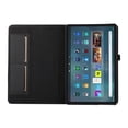 thumbnail image 3 of Case for Amazon Fire Max 11 13th Generation 2023, Fabric PU Leather Folio Cover Soft TPU Inner Multiple Viewing Angles Stand with Card Slots - Black, 3 of 5