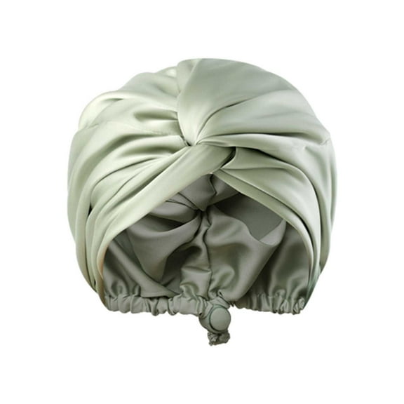 1PC Adjustable Silk Hair Bonnet - Double Layer, Satin, for Curly/Straight Hair, Sleeping/Styling