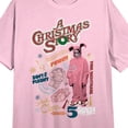 thumbnail image 2 of A Christmas Story Pink Nightmare Crew Neck Short Sleeve Pink Heather Women's Night Shirt-Large, 2 of 2