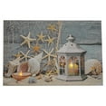 thumbnail image 2 of Three Star Import & Export KL701 24 x 16 in. Light Up Star Fish, Sea Shells & Lantern Wall Art, 2 of 2