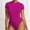 Hot Pink, variant on SELONE Bodysuits For Women Asymmetric Shaping Bodysuit Butt Lift V-Shape Brief 1 Piece Shapewear For Warm Weather Daily