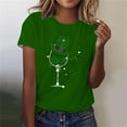 thumbnail image 3 of Mujeres Manga Corta de Verano Tops Impreso Sudadera Casual, Cuello Redondo Blusa Ligera para la Primavera Y el Verano, 3 of 4