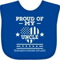 thumbnail image 3 of Inktastic Military Uncle Red Friday Boys or Girls Baby Bib, 3 of 4