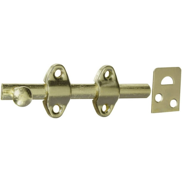 Stanley Hardware 763600 6" Satin Brass Surface Bolts