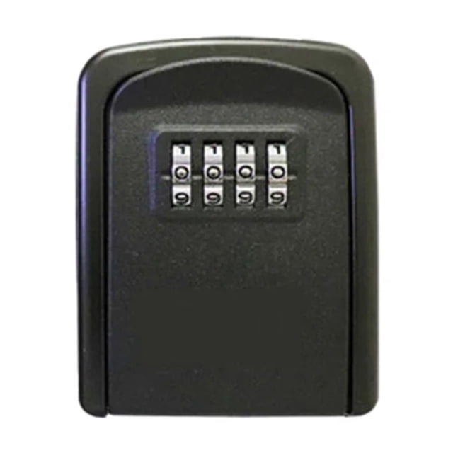 Mini Key Lock Box Wall Mounted Alloy Safe Organizer 4 Digit Combination Key Storage Security Lock Case for Indoor Outdoor ,Your Exclusive Wealth Manager