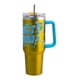 thumbnail image 5 of Termo 1.2 L Bob Esponja Amarillo Doble Pared con Asa y Popote de Acero Inoxidable, 5 of 7