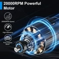 thumbnail image 6 of Mini Cordless Electric Chainsaw 4In And 6In Dual Blade Portable Handheld Rechargeable 20000RPM Pure Copper Motor 2200mAh Battery 28Ft Chain Speed For Wood Branches Firewood Cutting Garden Tool Set, 6 of 10