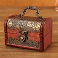 thumbnail image 3 of MOMOJIA Wood Jewelry Organizers Portable Earring Display Box1eatherTexture for Home, 3 of 8