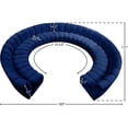 thumbnail image 4 of Maklaine 11-Piece Modular Contemporary Velvet Sectional Sofa - Navy, 4 of 4