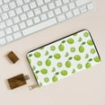 thumbnail image 6 of Leather Thin Slim Wallets for Women Men - Cute Mint Green Limes Clutch Card Wallet for Women Men with Zipper, 6 of 7