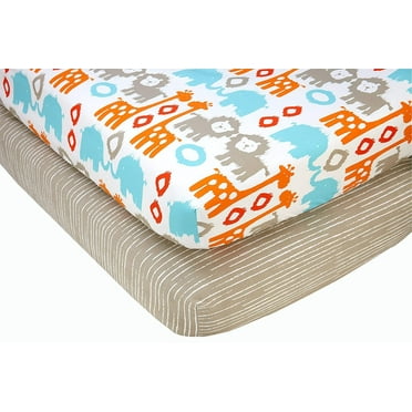 Sumersault Fitted Crib or Toddler Sheet (Pack of 2)