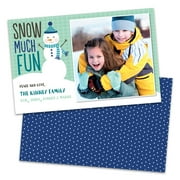Personalized Snow Much Fun Photo Holiday Card