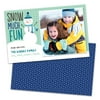 Personalized Snow Much Fun Photo Holiday Card