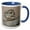 Blue/White, variant on 3drose, the Torment of Prometheus Vector Art, 15oz Two-tone Green Mug