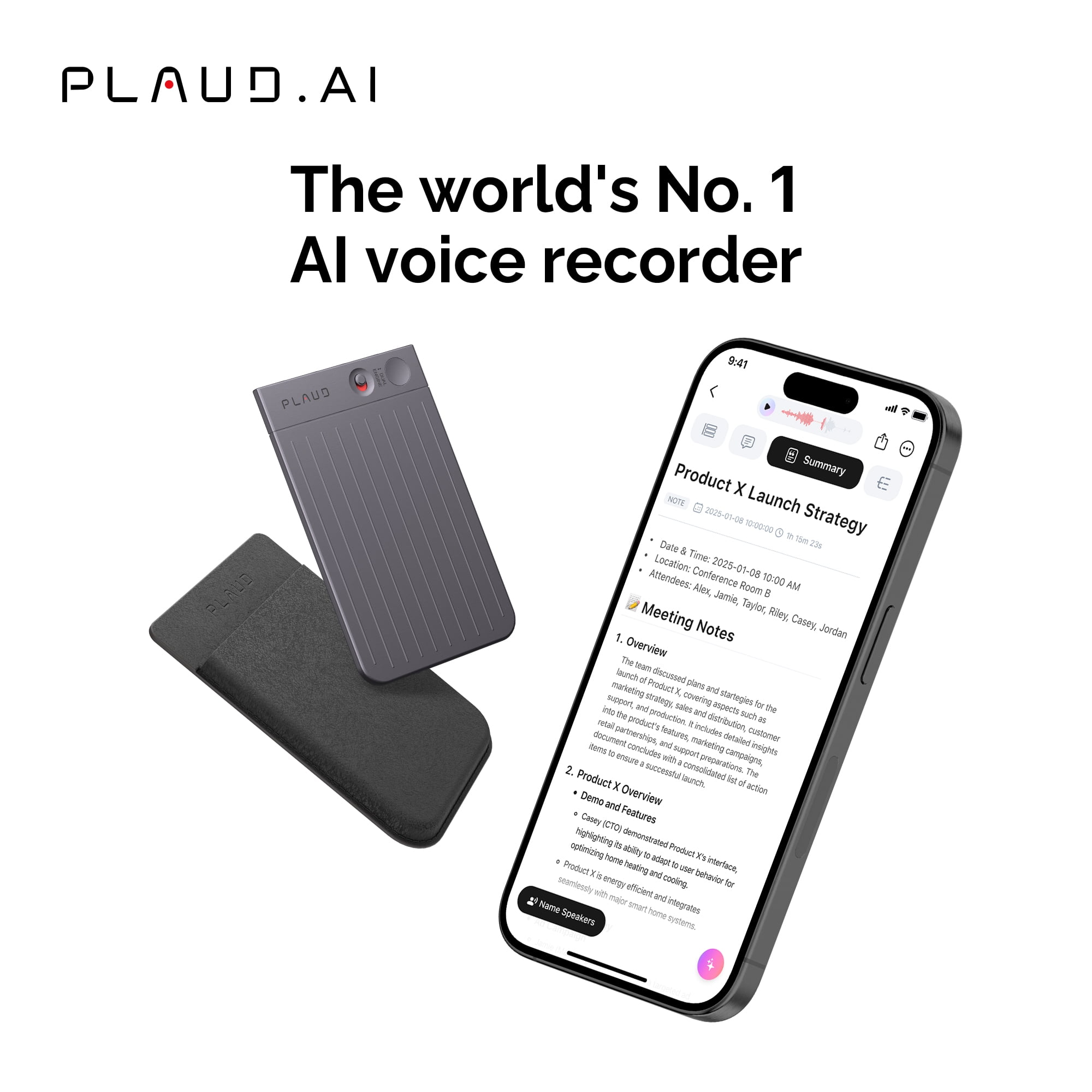 PLAUD NOTE Black - Walmart.ca