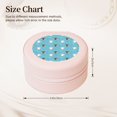 thumbnail image 2 of Yiaed Cat Fish Print Travel Jewelry Case Bridesmaid Gift Boxes Jewelry Travel Organizer Small Round Jewelry Box Mini Storage-Pink, 2 of 7