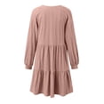 thumbnail image 4 of TSADFHJI Jupes pour Femmes, Robe Bohème Décontractée à Manches Courtes, Col Rond, avec Poches, Imprimé Décontracté, Robe Courte Col Rond, Robes de Printemps m, 4 of 5