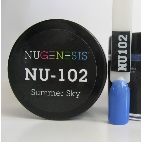 NUGENESIS Nail Color Dip Dipping Powder 1.5oz/jar - NU102 Summer Sky