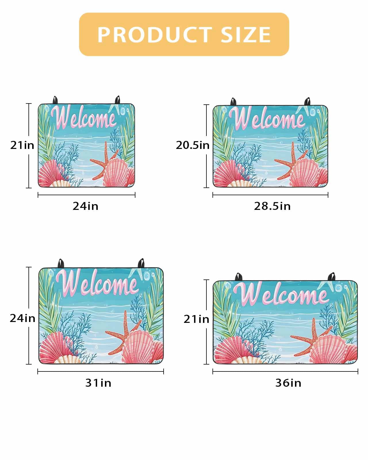 nqOlkjepod Large Induction Cooktop Protector Mat 24"x21", Blue Beige Coastal Beach Stove Top Covers for Electric Stove, Summer Ocean Coral Wave Stove Burner Cover Mats, Glass Top Stove Cover