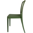 thumbnail image 4 of Set de 4 Silla de Comedor Comerciales para Jardín, Sillas de Plástico para Interior y Exterior, Marco de Aluminio, Sillas apilables​ para Terraza, Verde, 4 of 4
