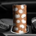 thumbnail image 3 of 20oz Happy Fall Pumpkins Skinny Tumblers Stainless Steel Tumbler with Lid and Straw,Vacuum Insulated Double Wall Travel Tumbler Cups with Cleaning Brush for Coffee,Tea, 3 of 6