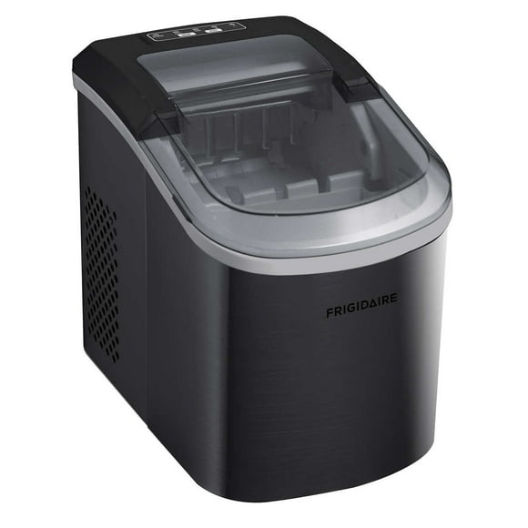 Frigidaire Self-Cleaning Stainless Steel Ice Maker (Black)