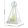 thumbnail image 3 of Giunmcul My Order Decorative Wind Lamp Three-dimensional Triangular Candlestick Electronic Candle LED Party Atmosphere Decorations Props, 3 of 5