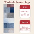 thumbnail image 6 of 2x6 FT Kitchen Runner Rugs Non Skid Washable, Faux Wool Rug Runners for Hallways Bathroom Carpet Runner, Soft Indoor Modern Floor Rug for Entryway Laundry Room, 6 of 11