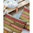 thumbnail image 2 of Colorful Wooden Board Texture Outdoor Pillow Covers Set of 2, Decorative Waterproof Throw Pillow Case, Retro Farm Barn Cotton Linen Soft Cozy Cushion Pillowcases, 2 of 6