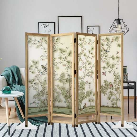 Hemoton 2pcs Room Divider Stand Folding Privacy Screen Support Bases Room Partition Holder