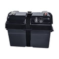 thumbnail image 1 of Contenedor de soporte de caja de batería con correa, organizador de portador de batería impermeable para Motor de al aire libre automotriz RV, 1 of 8