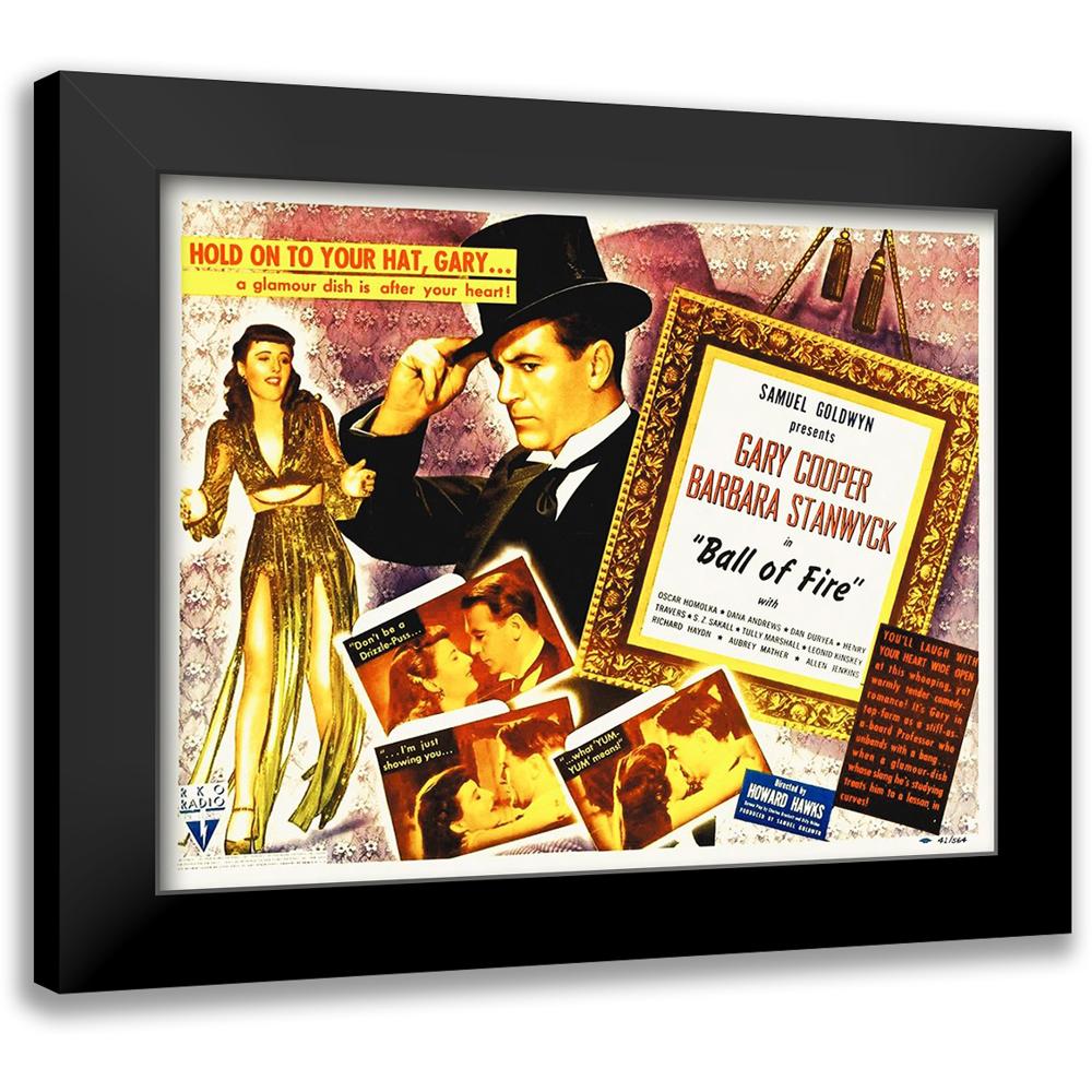 Hollywood Photo Archive 24x Black Modern Framed Museum Art Print Titled Ball Of Fire Walmart Com