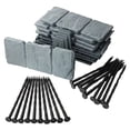 thumbnail image 5 of Plastic Garden Landscape Edging Border, Flexible Interlocking Lawn Divider Fence, No Dig Outdoor Grass Edge Barrier, Decorative Flower Bed Border Fencing, Ground Landscape Edging for Patio, 5 of 7
