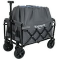 thumbnail image 4 of Expandable Dual-Layer Utility Wagon with 100% Extra Space - 225lbs Grocery Cart for Camping, Shopping, Sports, Gardening, Fishing, Gray, 4 of 16