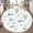 Color 3, variant on Washable Non Slip 3ft Round Rug, 70s retro flower Groovy vintage floral Circle Area Rugs with Tassels Carpet for Nursery Bedroom Living Room Playroom Tent rug Tent Castle