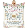 thumbnail image 1 of LHSHID 100th Birthday Gifts for Women 100th Birthday Decorations Gifts for 100th Birthday Happy 100th Birthday Gifts Best 100th Birthday Gift Ideas 100 Year Old Gifts for Mom Grandma Blanket 50x60in, 1 of 6