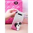 thumbnail image 3 of FINCIBO Hot Pink Gradient Glitter Case, Sparkle Bling TPU Cover for LG Stylo 6 6.8" 2020, Animal Black White Shih Tzu Dog Hide And Seek, 3 of 3