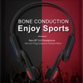 thumbnail image 3 of A9 Audífonos de conducción ósea Audífonos inalámbricos sin dolor Bluetooth 5.0 Audífonos para deport Abanopi Rojo, 3 of 7
