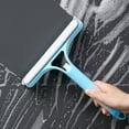 thumbnail image 2 of Double Sided Window Cleaner Car Glass Scraper Bathroom Mirror Wiper Soap Spray Dispenser Tool for Household Deep Cleaning, 2 of 9