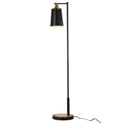 Cedar Hill 61-in Arched Floor Lamp with Metal Shade (Black)